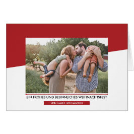 Moderne route Weihnachtsfoto-Gruß
