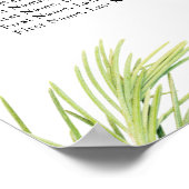 Moderne routinematige tropische tabel poster (Hoek)