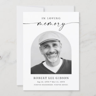 Moderne rouwsympathie begrafenisherdenkingsfoto bedankkaart