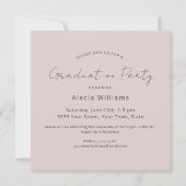 Moderne roze 2023 Fotogradatiepartij Uitnodiging (Achterkant)