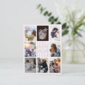 Moderne Roze 8 Foto Collage Beste Moeder Ooit (Staand voorkant)