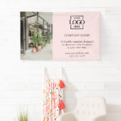 Moderne Roze Aangepaste Zakelijke Logo Professione Spandoek (Insitu)