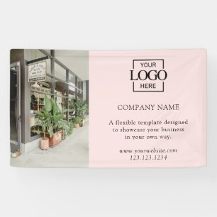 Moderne Roze Aangepaste Zakelijke Logo Professione Spandoek