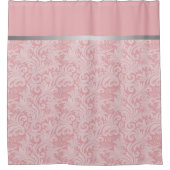 Moderne Roze Abstracte Douchegordijn  (Voorkant)