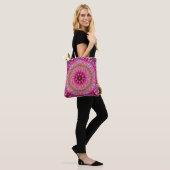 Moderne, roze, Abstracte kunst Tote Bag (Op model)