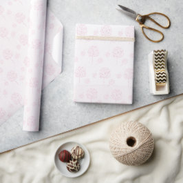 Moderne Roze Abstracte Natuur Cadeaupapier