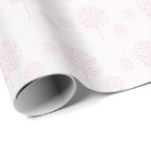 Moderne Roze Abstracte Natuur Cadeaupapier (Rol Hoek)