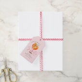 Moderne Roze Aperol Spritz Bruidsdouche Cadeaulabel (Met Touw)