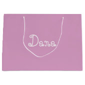Moderne roze Baby shower Gift Bag Groot Cadeauzakje (Voorkant)