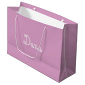Moderne roze Baby shower Gift Bag Groot Cadeauzakje (Voorkant Gekanteld)