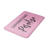 Moderne roze badmat (Gekanteld)