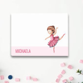 Moderne roze balletdanser post-it® notes