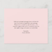 Moderne roze begroting Business - Hartelijk dank v Flyer (Achterkant)