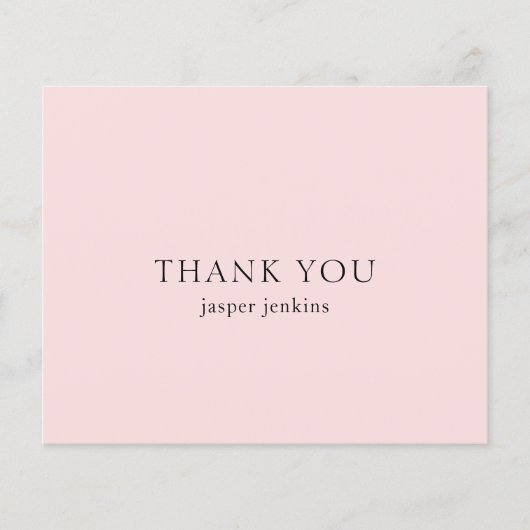 Moderne roze begroting Business - Hartelijk dank v Flyer (Voorkant)