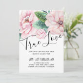 Moderne roze begroting voor zwarte bruiloft (Staand voorkant)