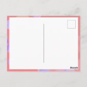 Moderne roze belletjes Kinder Foto bedankt Briefkaart (Achterkant)