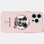 Moderne Roze Beste Hond Moeder Foto Case-Mate iPhone Case (Achterkant (horizontaal))