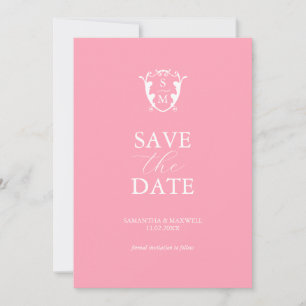 Moderne Roze Bewaar De Datum Save The Date