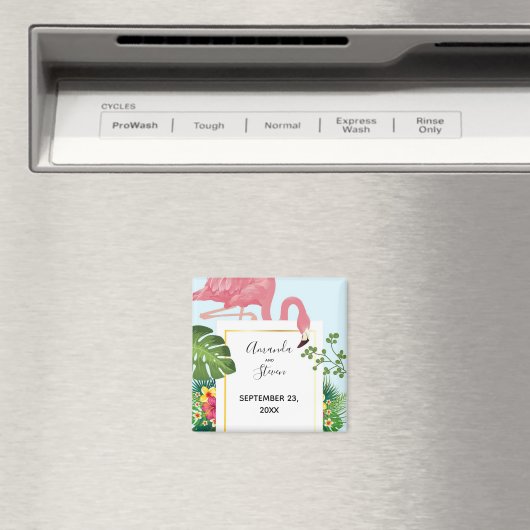 Moderne Roze Bindingen van Flamingo sparen de Magn Magneet (Insitu (Vaatwasser))