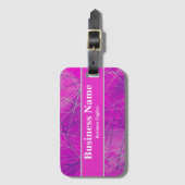 Moderne roze, blauw en grijs Abstract Bagagelabel (Voorkant (verticaal))