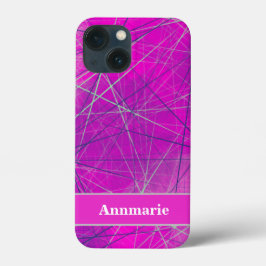 Moderne roze, blauw en grijs Abstract Case-Mate iPhone Case