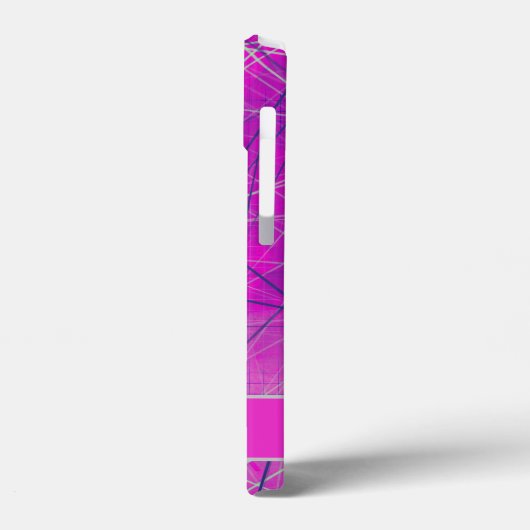 Moderne roze, blauw en grijs Abstract Case-Mate iPhone Case (Achterkant / Links)