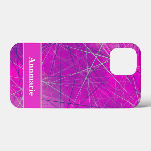 Moderne roze, blauw en grijs Abstract Case-Mate iPhone Case (Achterkant (horizontaal))