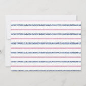 Moderne Roze Blauwe Ballonnen Geslacht Onthulling  Kaart (Achterkant)