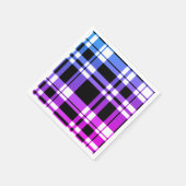 Moderne roze blauwe vlekvormig patroon servet (Hoek)