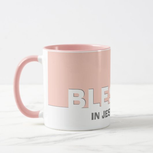 Moderne roze BLESSEN in Jezus' naam Christelijke M Mok (Links)