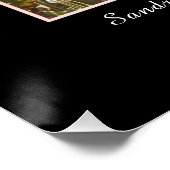 Moderne, roze bloem afstuderen klasse 2021 perfect poster (Hoek)