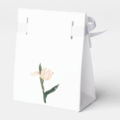 Moderne roze bloem bedankdoosjes (Achterkant)