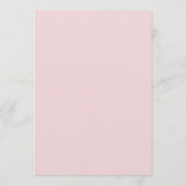 Moderne Roze Bloem Bijbel Doop Kaart (Achterkant)