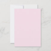 Moderne Roze Bloem Streep RSVP Kaart (Achterkant)