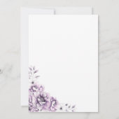 Moderne Roze Bloemen Huwelijk Save the Date Kaart (Achterkant)