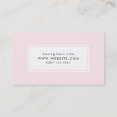 Moderne Roze Bloemen Landschapskunstenaar Visitekaartje (Achterkant)