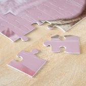Moderne Roze Bloemen Legpuzzel (Zijkant)