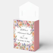 Moderne Roze Bloemen Nikah Moslim Uitnodiging Bedankdoosjes (Geopend)