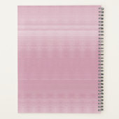 Moderne Roze Bloemen Planner (Achterkant)