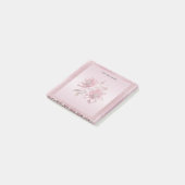 Moderne Roze Bloemen Post-it-briefjes Post-it® Notes (Schuin)