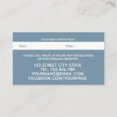 Moderne roze bloemen Waterverf Benoeming Afsprakenkaartje (Achterkant)