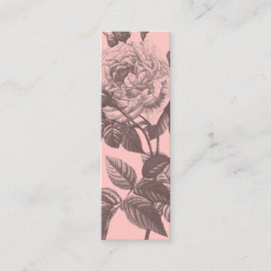 Moderne roze bloemenbloemen roos girly chic bloemi mini visitekaartje