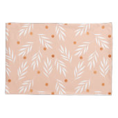 Moderne roze bloemenpatroon kussensloop (Achterkant)