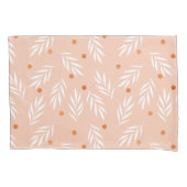 Moderne roze bloemenpatroon kussensloop (Voorkant)