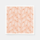 Moderne roze bloemenpatroon servetten (Voorkant)