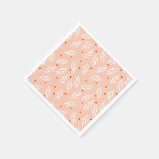 Moderne roze bloemenpatroon servetten (Hoek)