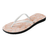 Moderne roze bloemenpatroon teenslippers (Schuin)