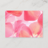 Moderne Roze Bloemige Luier Raffle Informatiekaartje (Achterkant)