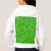 Moderne roze blokken op geometrisch groen (Achterkant)