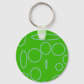 Moderne roze blokken sleutelhanger (Achterkant)